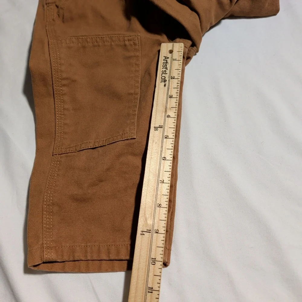 Carhartt Bib Overalls Baby Toddler 18M Months Classic Brown Duck Snap Legs